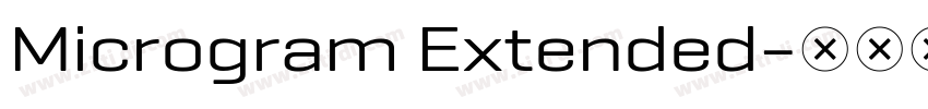Microgram Extended字体转换